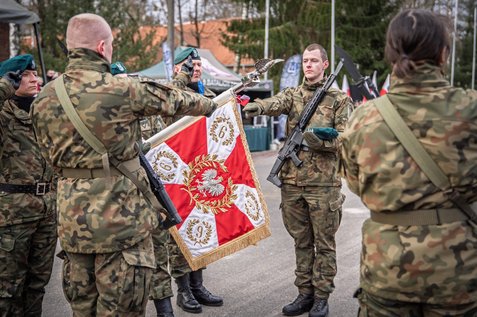 Uroczysta przysięga żołnierzy DZSW